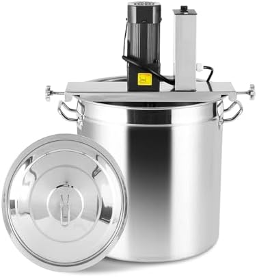 Automatic Pot Stirrer, Electric Mortar Mixer for Cooking, Adjustable Speed 40L Jam Mixer with 4-Blade Scraper, Portable Kitchen Tool