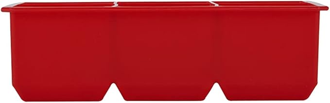 Houdini Large Cube Silicone Tray Ice Mold, 2 pack, RED, 5257595