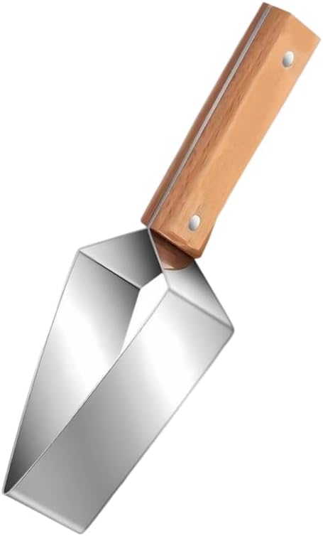 1 PCS Triangle Watermelon Cutter, Stainless Steel with Wooden Handle - Melon Slicer, Fruit Cutter for Kitchen Gadgets.