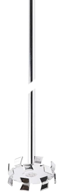 SCILOGEX Lab Radial-Flow Stirrer – 316L Stainless Steel, 400mm Shaft 8mm Diameter 50mm Impeller – Durable Overhead Stirring Rod for Laboratory Liquid Mixing & Blending