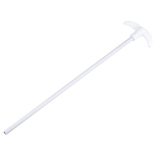MECCANIXITY PTFE Electric Stirring Rod 300mm Length Overhead Stirrer Mixer Shaft with Foldable Paddle for Lab