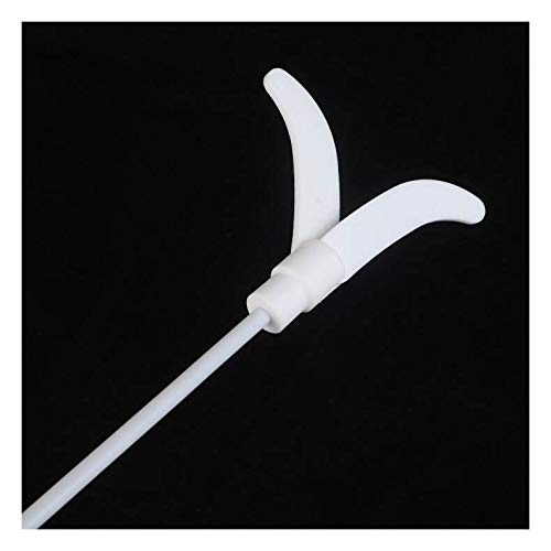 (400MM) / 15.7 Inches PTFE Coated Stainless Steel Electric Overhead Stirrer Mixer Shaft w/Foldable Paddle Blade Stirring Rod Lab Utensils Supplies (7mm Diameter)