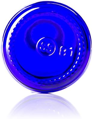 Cobalt Blue Glass Spray Bottle (2 oz, 2 pk) Waterproof Labels Included, Fine Mist Sprayer, Essential Oils, Colognes & Perfumes