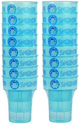 SNOWIE - Little Snowie Max Snow Cone Machine - Premium Shaved Ice Maker, With Powder Sticks Syrup Mix, Entrepreneur Kit, Light Blue