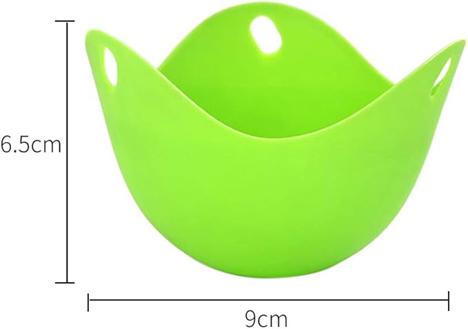 4 Pack Egg Poacher,Nonstick Silicone Egg Poaching Cup Cookware Accessory for Microwave or Stovetop Kitchen Tool(SIZE:4 pcs)
