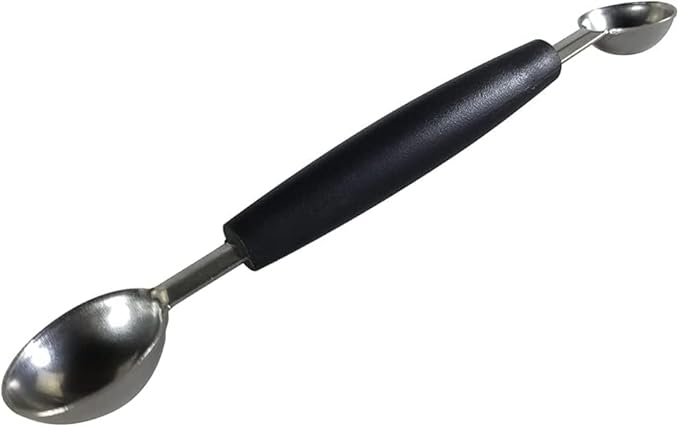 Double-Sided Fruit Melon Baller Spoon, 2 in 1 Stainless Steel Scoop Cutter 18cm