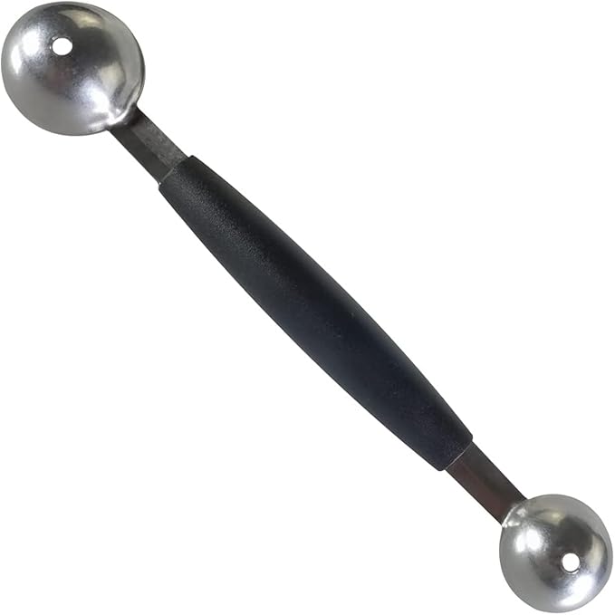 Double-Sided Fruit Melon Baller Spoon, 2 in 1 Stainless Steel Scoop Cutter 18cm