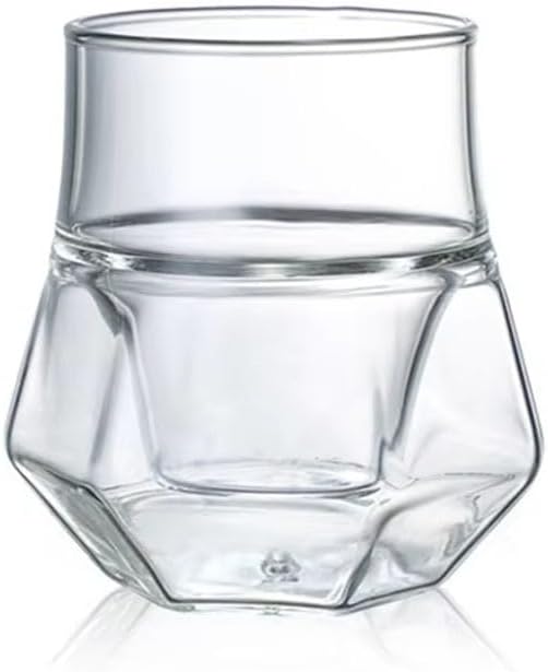 Set of 2 Coffee Cups, Double Wall Glass Anti-scald Cups, Coffe Cups, Tea Mug Insulated 130ml Espresso Cup Perfect for Espresso Latte and Cappuccinos