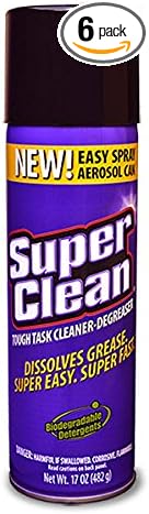 SuperClean 309017-6PK Degreaser/Aerosol, 17 fl. oz., 6 Pack