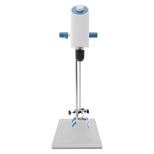 Laboratory Electric Stirrer, 10L Precision Booster Electric Mixer,72W 0-2000rpm 20N.m, Large Capacity Electric Stirrer with Adjustable Support Bracket for Metallurgy, Chemical Industry