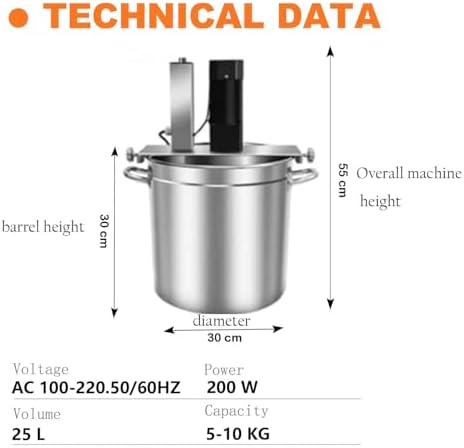 40L/80L Electric Automatic Pot Stirrer Mixer, Adjustable Speed Jam & Food Stirring Tool, 4 Blade Scraper for Restaurant & Home Cooking, Efficient & Easy Use