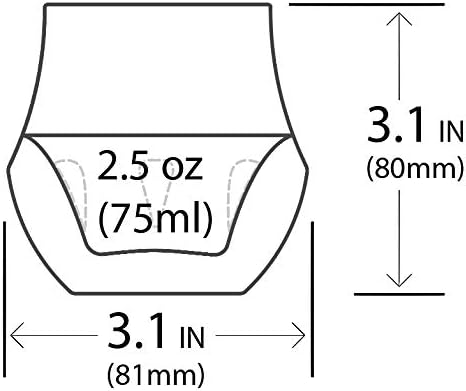 KRUVE Propel Espresso Cups, Handmade Double-Walled Glass Coffee Mugs, Clear 2.5 oz, Scientific Design for Better Tasting Coffee (Set of Two) - Unique Glass Coffee Cups with Headspace & Internal Fins