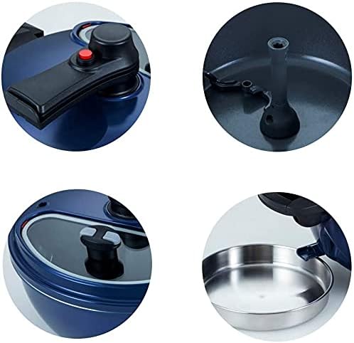 LAMPCOOK With Highlight Lifter Automatic Pots Stirrer for Cooking [HAND FREE COOKING POT] Non-Stick Frying Saucepan, Rotating Blade, Oil Drain, Easy Clean, Cordless, Pot Lid