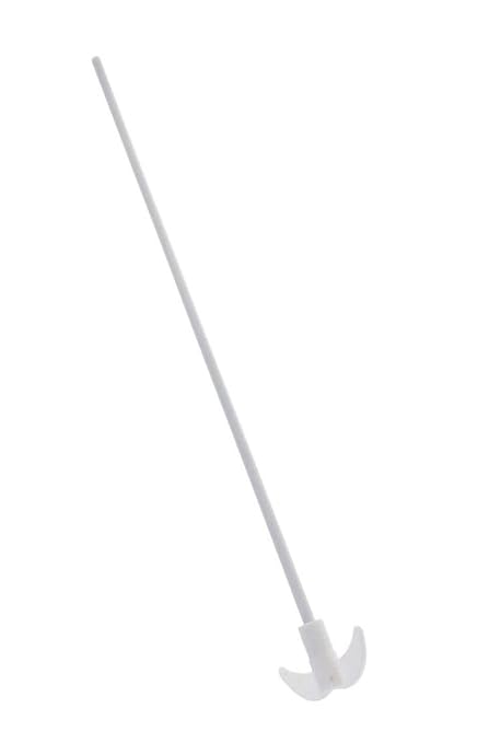 (400MM) / 15.7 Inches PTFE Coated Stainless Steel Electric Overhead Stirrer Mixer Shaft w/Foldable Paddle Blade Stirring Rod Lab Utensils Supplies (7mm Diameter)