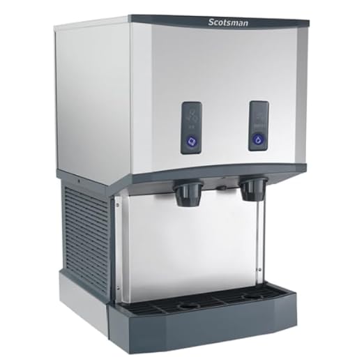 Scotsman HID525AB-1 Meridian Push-Button Countertop Nugget Ice & Water Dispenser, Air Cooled - Up to 500 lb. Production, 25 lb. Storage