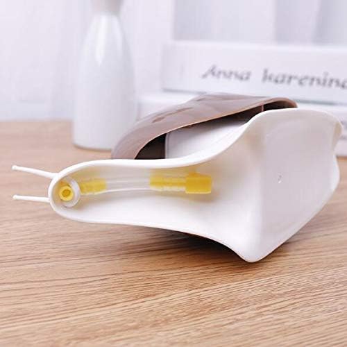 Cute Snail Soap Dispenser for Kitchen Bathroom etc. (120ML) (Brown)