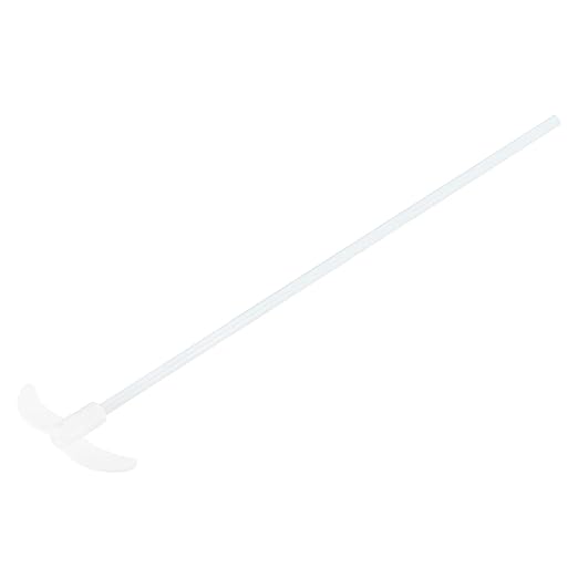 MECCANIXITY PTFE Electric Stirring Rod 400x100mm Length Overhead Stirrer Mixer Shaft with Foldable Paddle for Lab