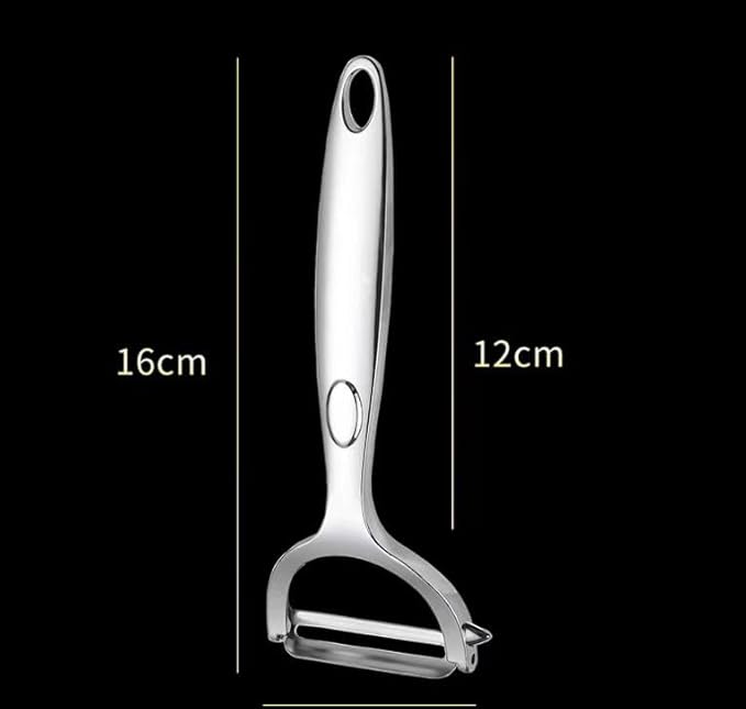 Stainless Steel Garlic Smash, Press Rocker Mincer/ Crusher/ Chopper with Peeler and Scraper Brush