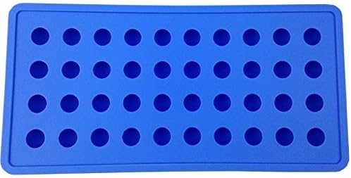 Mydio Mini Ice Ball Molds DIY Molds Tool for Candy pudding jelly milk juice Chocolate mold or Cocktails & whiskey particles (1pack,Blue)