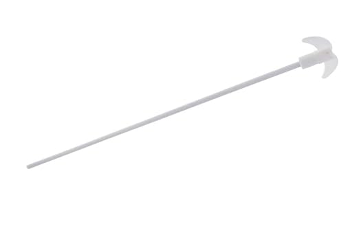 (450MM) / 17.7 Inches PTFE Coated Stainless Steel Electric Overhead Stirrer Mixer Shaft w/Foldable Paddle Blade Stirring Rod Lab Utensils Supplies (7mm Diameter)