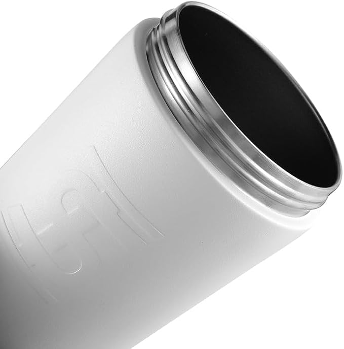 Ice Shaker X Bumpboxx Stainless Steel Shaker Bottle, White, Protein Shaker Bottle with Twist-on Bumpboxx Bluetooth Speaker, Leak-Proof Water Bottle Keeps Drinks Ice-Cold for Hours