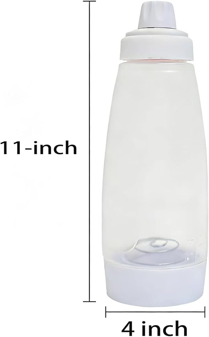 2-piece pancake batter dispenser with mixing ball, suitable for pancakes, crepes, waffles, pancakes, kataev cakes, cupcakes, etc