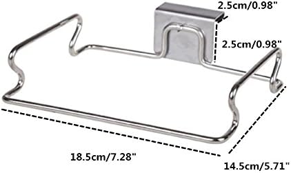 Driak 1pcs Super Practical Garbage Storage Bags Rack Hanging Stainless Steel Trash Bag Holder for Kitchen Storage Cupboard