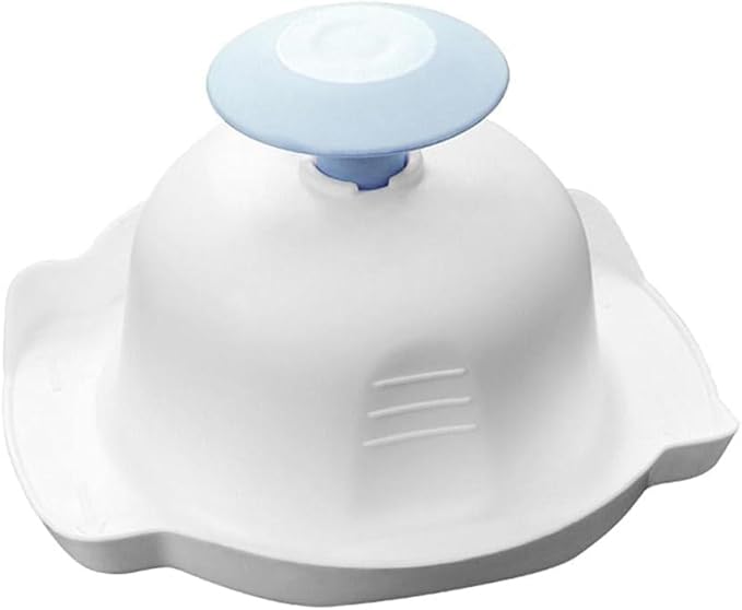 Blue Food Safety Holder for Mandolin or Grater, Finger Anti-Cut Protectors for Mandoline Slicer, Food Slicer Cutter Finger Guard