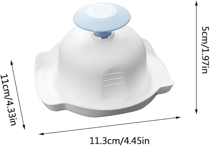 Blue Food Safety Holder for Mandolin Slicer or Grater,Finger Anti-Cut Protectors for Vegetable,Peelers and, Food Cutter Finger Guard for Mandoline Slicer Grater Cutting