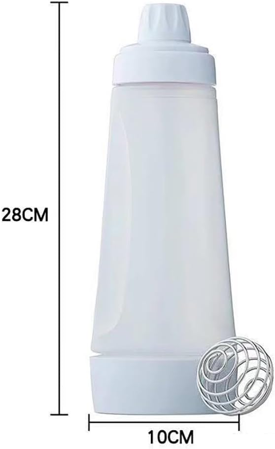 Large Pancake Batter Dispenser 1000ml with Measurement Marks, Commercial-Grade Squeeze Bottle, Leak-Proof & Shake-Proof Design, Easy-Clean Nozzle, Kid-Friendly Baking Tool for Muffins, Cakes & Waffles