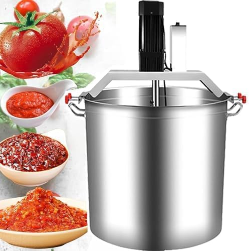 Sauce Stirrer Frying Machine, Automatic Food Mixer with 4-Blade Scraper and Adjustable Speed, Commercial Stirring Equipment for Hot Pot Bottom Seasoning Jam Beverage Soup