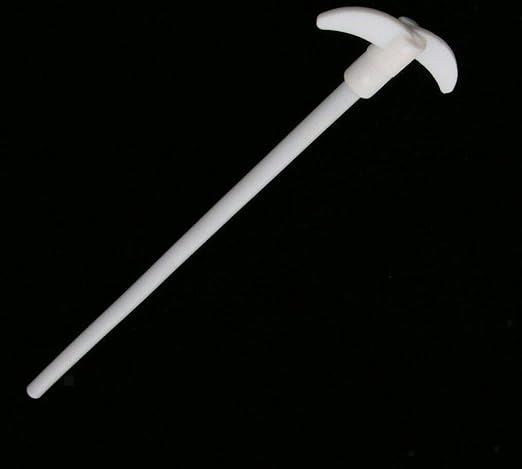 (350MM) / 13.8 Inches PTFE Coated Stainless Steel Electric Overhead Stirrer Mixer Shaft Stirring w/Foldable Paddle Blade Rod Lab Utensils Supplies (7mm Diameter)