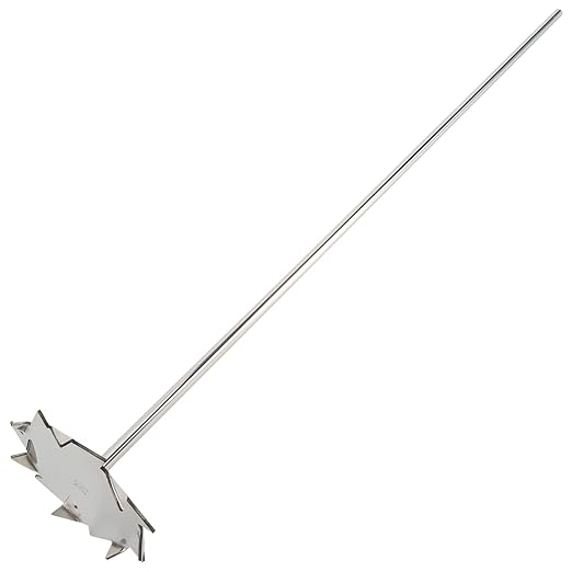 ONiLAB 18900500 316L Stainless Steel Grand Dissolving Stirrer,100mm Stirrer Diameter, 8 mm Shaft Diameter, 600 mm Shaft Length
