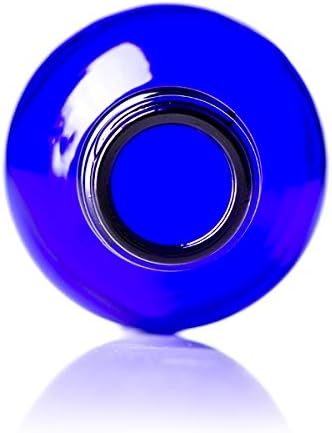 Cobalt Blue Glass Spray Bottle (2 oz, 2 pk) Waterproof Labels Included, Fine Mist Sprayer, Essential Oils, Colognes & Perfumes
