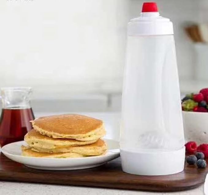 Pancake Batter Dispenser, Pancake Mix Dispenser with BlenderBall for Pancakes, Crepes, Waffle, Muffins, Qatayef, Cupcakes, and more (1 pack)