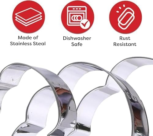 Number 4 Cookie Cutter – Sharp & Safe Stainless Steel Cooking Utensils – Ideal For Sandwiches, Pancakes, Fruits & Crafts – Dishwasher-Safe Bakery Supplies from Sweet Cookie Crumbs (3.2”T x 2.2”W)