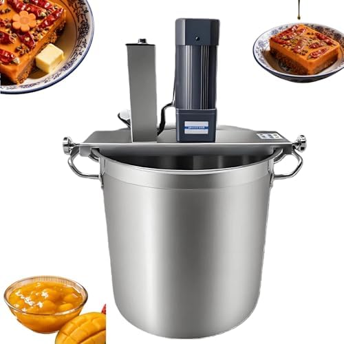 Automatic Food Mixer, Commercial Pot Stirrer, Stainless Steel Mixing Machine with Adjustable Speed Control for Making Jam and Sauce