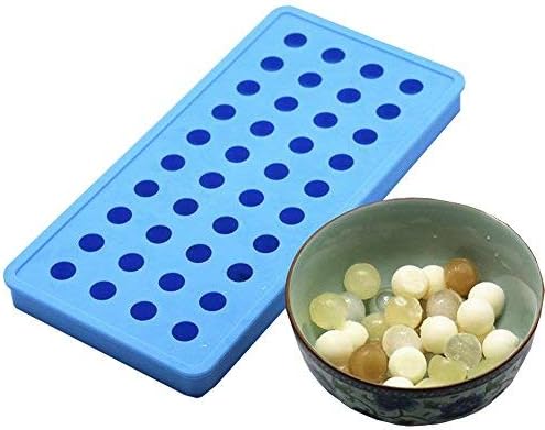 Mydio Mini Ice Ball Molds DIY Molds Tool for Candy pudding jelly milk juice Chocolate mold or Cocktails & whiskey particles (1pack,Blue)