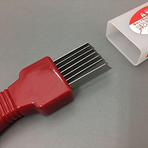 JapanBargain Green Onion Shredder, Japanese Negi Cutter Vegetable Slicer with Stainless Steel Multi-Blade, Herb & Scallion Cutter Tool for Garnish, Ramen, Salad & Kitchen Prep
