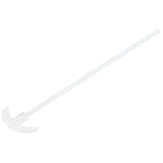 MECCANIXITY PTFE Electric Stirring Rod 300x85mm Length Overhead Stirrer Mixer Shaft with Foldable Paddle for Lab