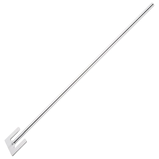 ONiLAB 18900627 316L Stainless Steel Anchor Stirrer, 60mm Stirrer Diameter, 8 mm Shaft Diameter, 400 mm Shaft Length