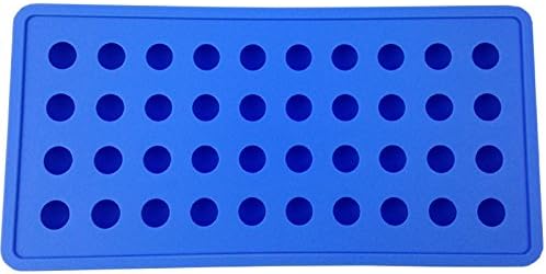Mydio Mini Ice Ball Molds DIY Molds Tool for Candy pudding jelly milk juice Chocolate mold or Cocktails & whiskey particles (2 pack, Blue)