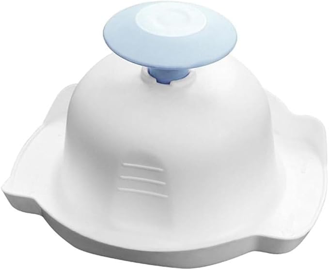 Blue Food Safety Holder for Mandolin or Grater, Finger Anti-Cut Protectors for Mandoline Slicer, Food Slicer Cutter Finger Guard