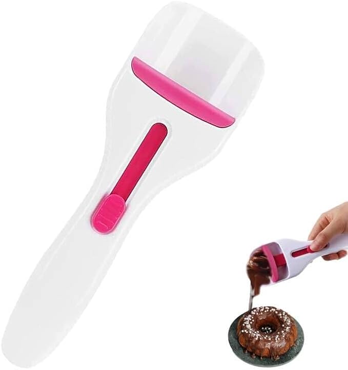 Cake Batter Distribution Scoop, One-Touch Sliding Button Dispenses Batter, Home Batter Dispenser Baking Tool, Kitchen DIY Cupcake Batter Scoop