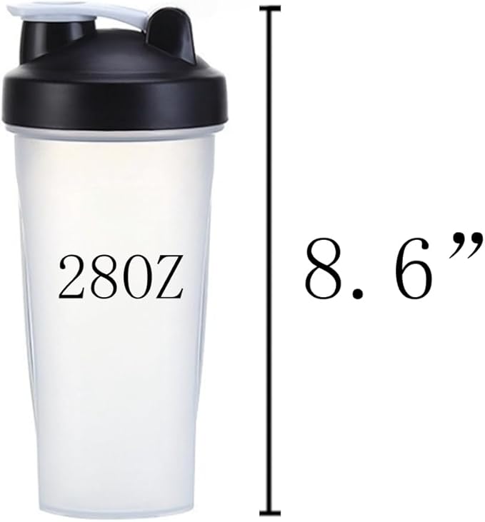 otylzto 2 Pack 28 oz Shaker Bottles for Protein Mixes, Protein Shaker Bottle with Stainless Steel Whisk Ball, Shaker Cup, Protein Bottle, Protein Shake Bottles