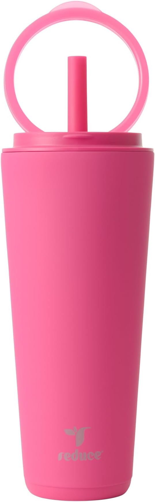 REDUCE Halo 32 oz Stainless Steel Vacuum Insulated Tumbler - Spill Proof Travel Mug with Flip Handle Lid - Keeps Drinks Cold for 32 Hrs - Dishwasher Safe - Cupholder Friendly - Dragon Fruit