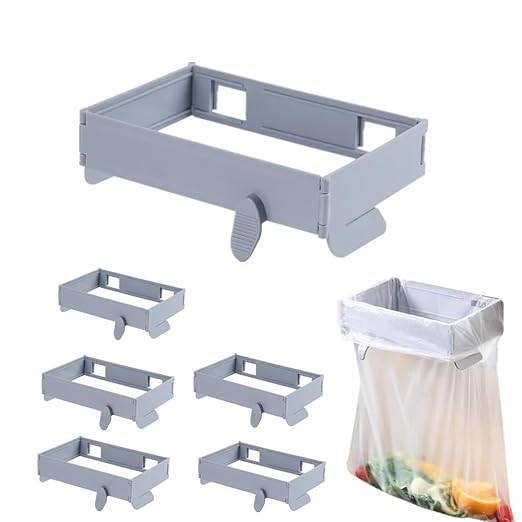 Hanging Foldable Kitchen Waste Bin, Toilet Trash Can, Sealable Garbage Can, No Odor, Space-Saving Design, for Cabinet Door, Bathroom, Desk, RV, Car & Camping, Office