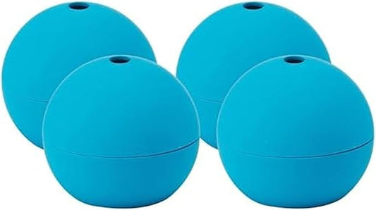 Houdini H9-013401T Sphere Ice Mold, 2.5 inch, Blue (Pack of 4)