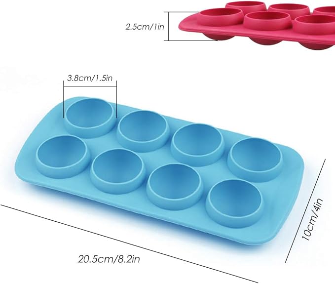 Set of 3, Silicone Chocolate Candy Molds, findTop Round Sphere Baking Molds for Cordial Truffle, Jello Pudding Ball Ice Cube Peanut Butter