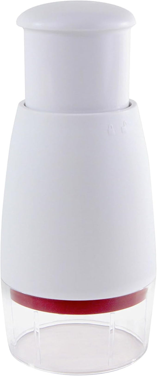 Zyliss Zick Zick Classic Food Chopper - Manual Food Chopper - Onion, Tomato & Vegetable Cutter - Stainless Steel & Dishwasher Safe Food Dicer - White, 9"- Zick Zick 2.0